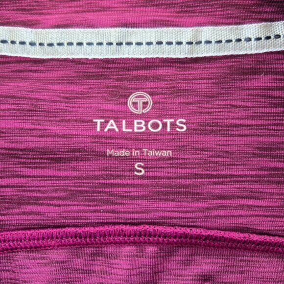 Talbots Womens Full-Zip Purple Heather Jacket Small Lightweight Activewear - Picture 10 of 11